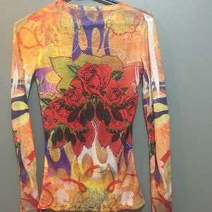 Love Stitch Graphic Long Sleeve Tee Size Small